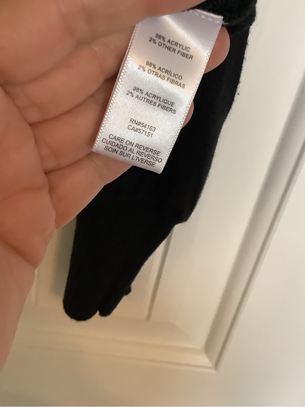 Karl Lagerfeld Black Crewneck Sweater with Cream and Beige Perfume Motif - Picture 4 of 6